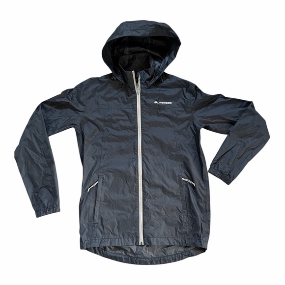 Macpac Jackets & Blazers - MACPAC UNISEX BLUE HOODED RAIN JACKET XXS